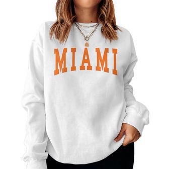 Miami Throwback Classic Women Sweatshirt - Thegiftio UK