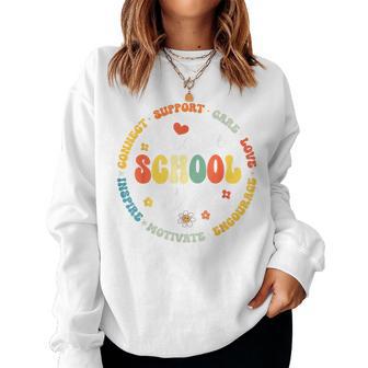 Middle School Crew Back To School For Teacher Women Sweatshirt - Thegiftio UK