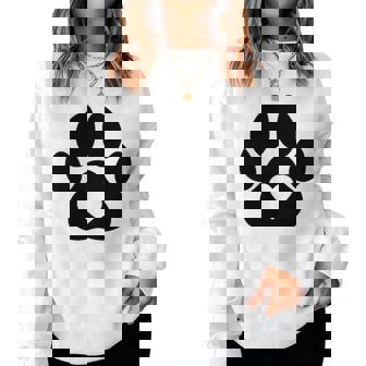 Minimalist Paw Heart Dog Love Dogs Lovers Dog Dad Dog Mom Women Sweatshirt | Seseable UK