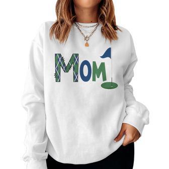 Mom Of The Birthday Boy Hole In One Golf Sport Matching Women Sweatshirt - Thegiftio UK