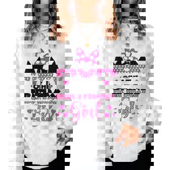 Mom Of The Birthday Girl Mouse Family Matching Women Sweatshirt - Thegiftio UK