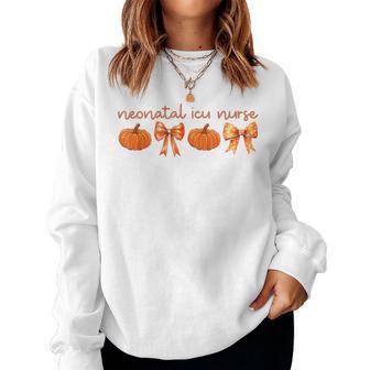 Neonatal Intensive Care Unit Nicu Coquette Autumn Fall Women Sweatshirt - Thegiftio UK