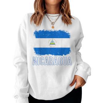 Nicaragua Flag Hispanic Heritage Month Nicaraguan Women Sweatshirt - Thegiftio UK