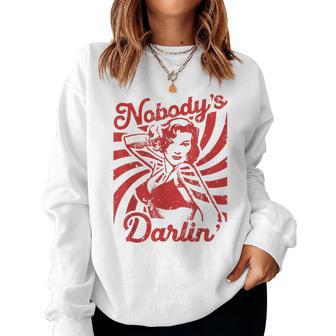 Nobody's Darlin' Vintage Pinup Rockabilly 1950S For Women Women Sweatshirt - Thegiftio UK