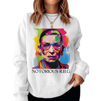 Notorious Rbg Ruth Bader Ginsburg Feminist Feminism Womens Women Sweatshirt - Thegiftio UK