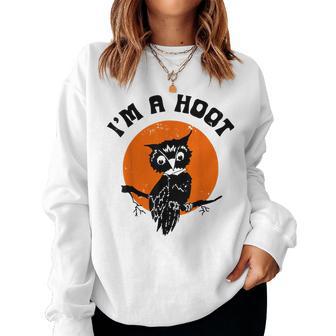 Owl I'm A Hoot Owl Halloween Women Sweatshirt - Thegiftio UK