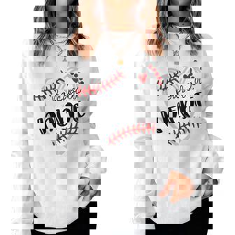 Personalized Baseball Heart Cute Meme Baseball Women Sweatshirt - Monsterry
