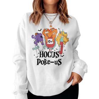 Phlebotomist Medical Lab Tech Nurse Halloween Spooky Health Women Sweatshirt - Thegiftio UK