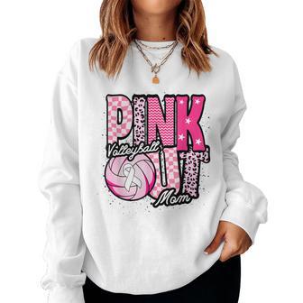Pink Volleyball Mom Pink Out Day Women Sweatshirt - Thegiftio UK