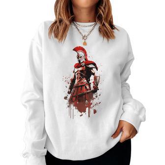 Plantilla De Diseño De Soldado Romano Antiguo Centurión Romano Antiguo Sudadera Mujer - Regaloses