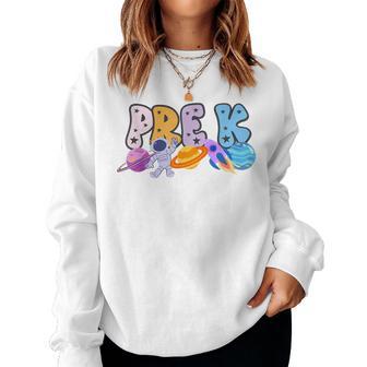 Pre K Grade Outer Space Solar System Planet Women Sweatshirt - Thegiftio UK