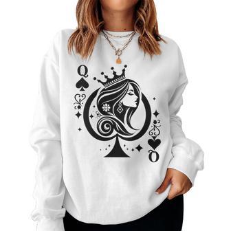 Queen Of Spades Yes Daddy Sexy Qos Women Sweatshirt - Thegiftio UK