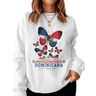 Republica Dominicana Butterfly For & Dominican Flag Women Sweatshirt - Thegiftio UK