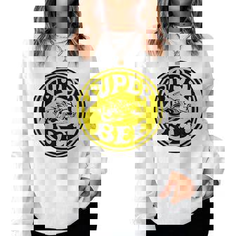 Retro Vintage Gas Station Super Bee Motor Oil Car Garage Women Sweatshirt - Thegiftio UK