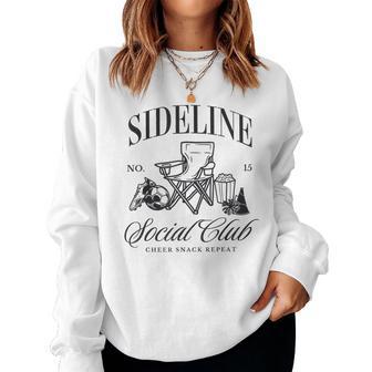 Sideline Social Club Soccer Mom Game Day Women Sweatshirt - Thegiftio UK