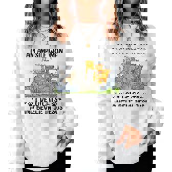 I Am A Simple Woman I Love Cats And Believe In Jesus Women Sweatshirt - Thegiftio UK