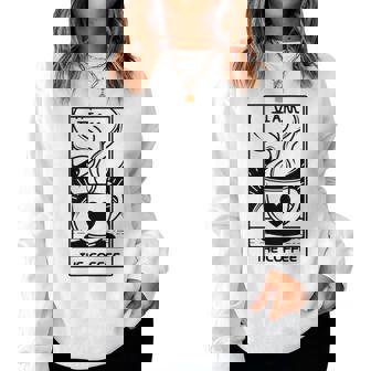 Tarot Card The Coffee Snob Coffee Jitters Fortune Teller Women Sweatshirt - Monsterry