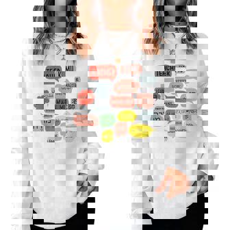 Teacher In Different Languages Esl Multilingual Teacher Women Sweatshirt | Seseable UK