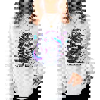 Unicorn Rock & Roll Guitar Rockin Music Guitarist Girl Women Women Sweatshirt - Monsterry