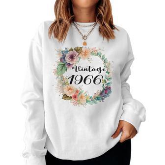 Vintage 1966 Birthday For 1966 Birthday Women Women Sweatshirt - Thegiftio UK