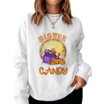 Will Trade Sister For Candy Matching Halloween Brother Women Sweatshirt - Thegiftio UK