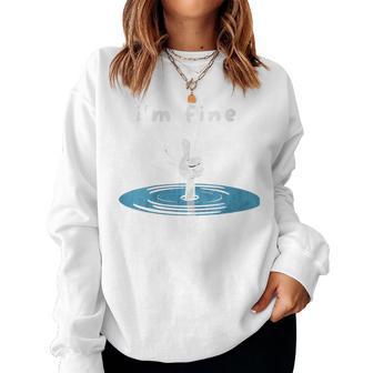 Women's I'm Fine Women Sweatshirt - Thegiftio UK