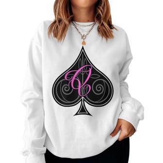 Women's Queen Of Spades Hot Wife Swinger Sweatshirt Frauen - Geschenkecke