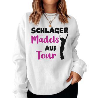 Women's Schlager Girls On Party Tour Sweatshirt Frauen - Geschenkecke