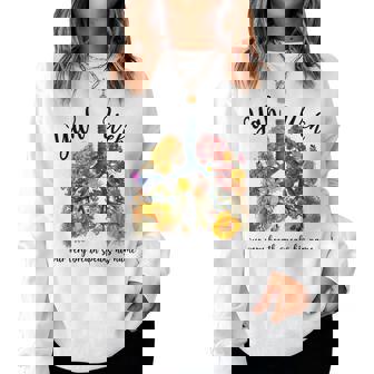 Yahweh Our Very Breath Speaks His Name Floral Lung Flowers Women Sweatshirt - Thegiftio