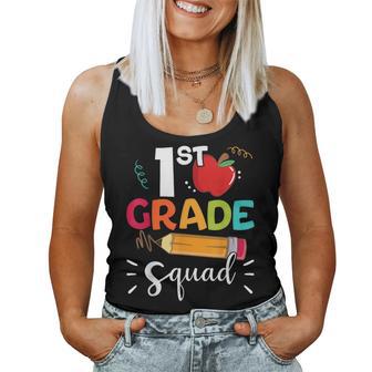 1St Grade Squad Student Teacher Back To School First Grade Women Tank Top - Thegiftio UK