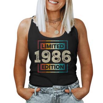 38 Cumpleaños Hombres 38 Años Retro Es Nacidos En 1986 Cuello Camiseta sin mangas para mujer - Regaloses