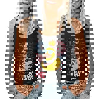 4Th Of July Duck Firequacker Patriotic Fourth Of July Women Tank Top - Monsterry