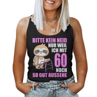 60Th Birthday Bitte Keine Enid 60 Jahre Sloth Tank Top Frauen - Geschenkecke