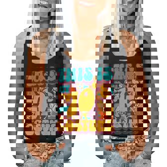 This Is My 70'S Costume 70S Party Outfit Groovy Hippie Style Women Tank Top - Thegiftio UK