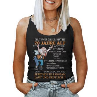 Alter Sack Der Träger Ist 70Th Birthday 1970S Women's Tank Top Frauen - Geschenkecke