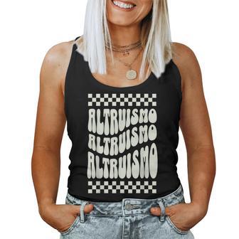 Altruismo Retro Groovy Social Psychology Lover Women Tank Top - Thegiftio UK