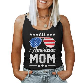 All American Mom 4Th Of July Patriotic Usa Matching Women Tank Top - Monsterry UK