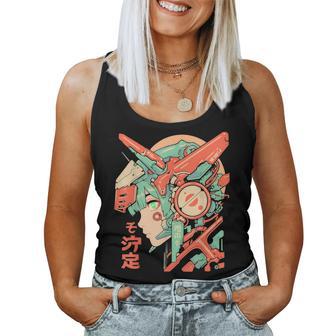 Anime Manga Cyberpunk Aesthetic Techwear Harajuku Mecha Girl Tank Top Frauen - Geschenkecke