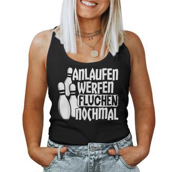 Anlauf Werfen Swearing Nomal Slogan Bowling Tank Top Frauen - Geschenkecke