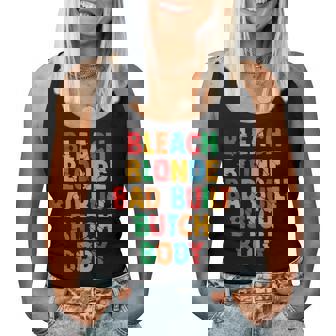 Beach Blonde Bad Built Butch Body Council Groovy Women Tank Top - Thegiftio UK