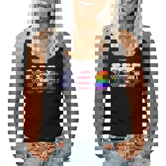 Beer American Flag Drinking Gay Pride Lesbian Lgbt Rainbow Women Tank Top - Monsterry