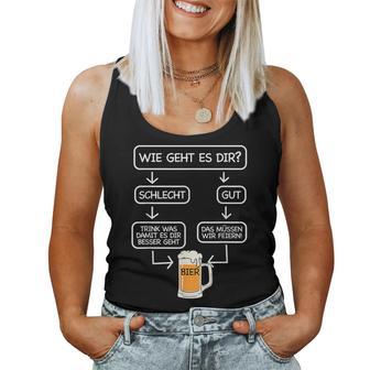 Beer Fun Wie Geht Dir Tank Top Frauen - Geschenkecke