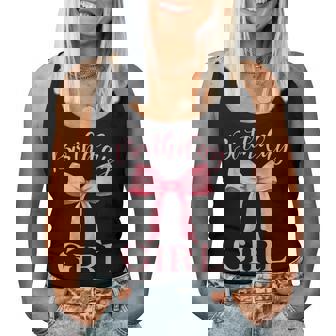 Birthday Girl Pink Coquette Aesthetic Bow Girly Y2k Women Women Tank Top - Monsterry