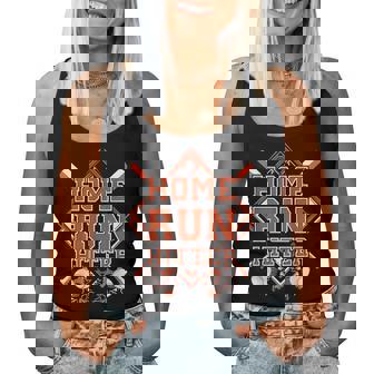 Black And Orange Baseball T For Boy Mom Youth Women Tank Top - Monsterry
