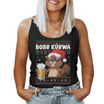 Bob Kurwa X Xmas Beer Flannelette Christmas Beer Tank Top Frauen - Geschenkecke