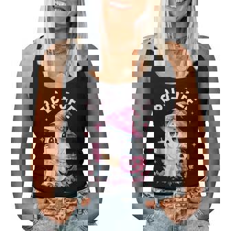 Boujee Boo Jee Spooky Ghost Pink Halloween Pumpkin Women Women Tank Top - Monsterry
