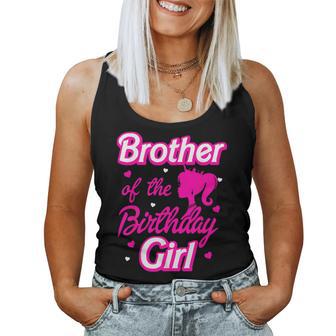 Brother Of The Birthday Girl Doll Family Party Decorations Women Tank Top - Monsterry