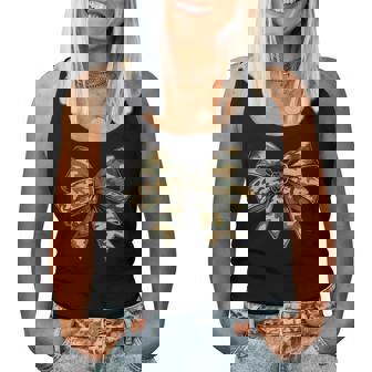 Camouflage Old Camo Bow Camo Coquette Bow Hunting Girl Women Tank Top - Thegiftio