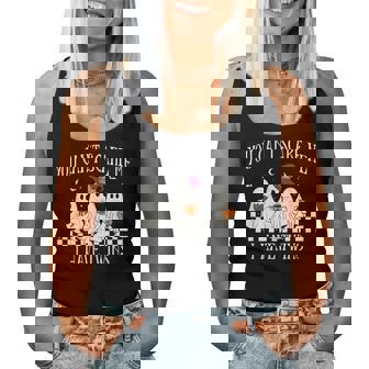 You Can't Scare Me I Have Twins Halloween Twin Mom Pregnancy Women Tank Top - Thegiftio UK