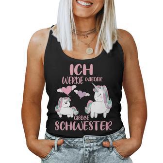 Children's Ich Werde Wieder Große Schwestererkunden Unicorns Tank Top Frauen - Geschenkecke